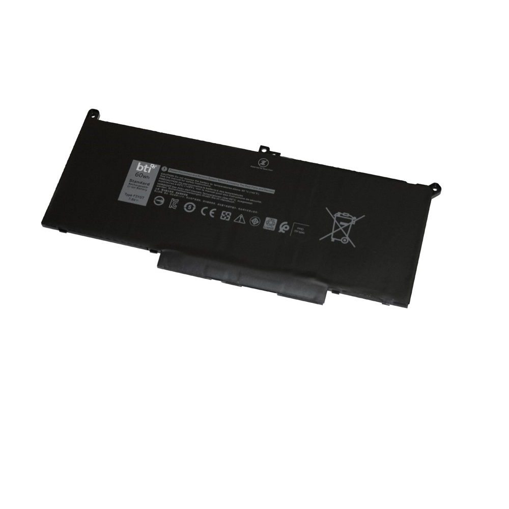 BTI 0F3YGT Industrial Rechargeable Batteries - Black