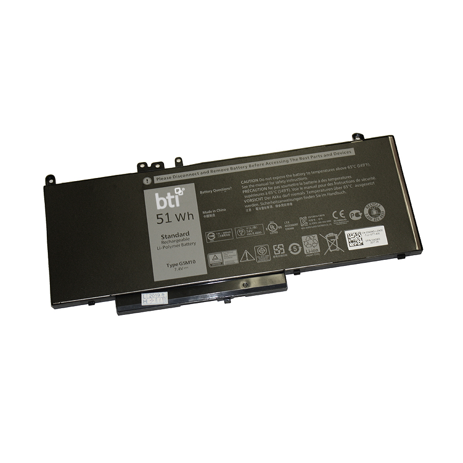 BTI 0G5M10 Industrial Rechargeable Batteries - Black