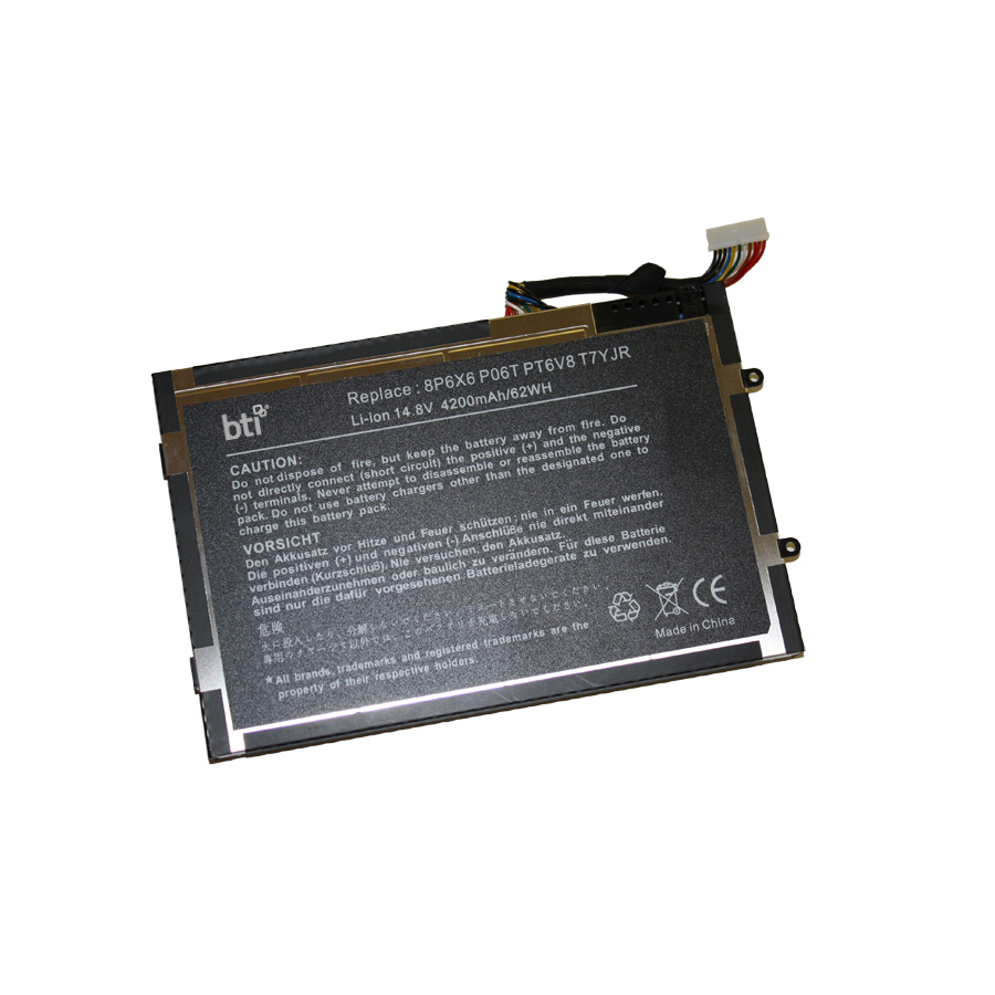 BTI 0PT6V8 Industrial Rechargeable Batteries - Black