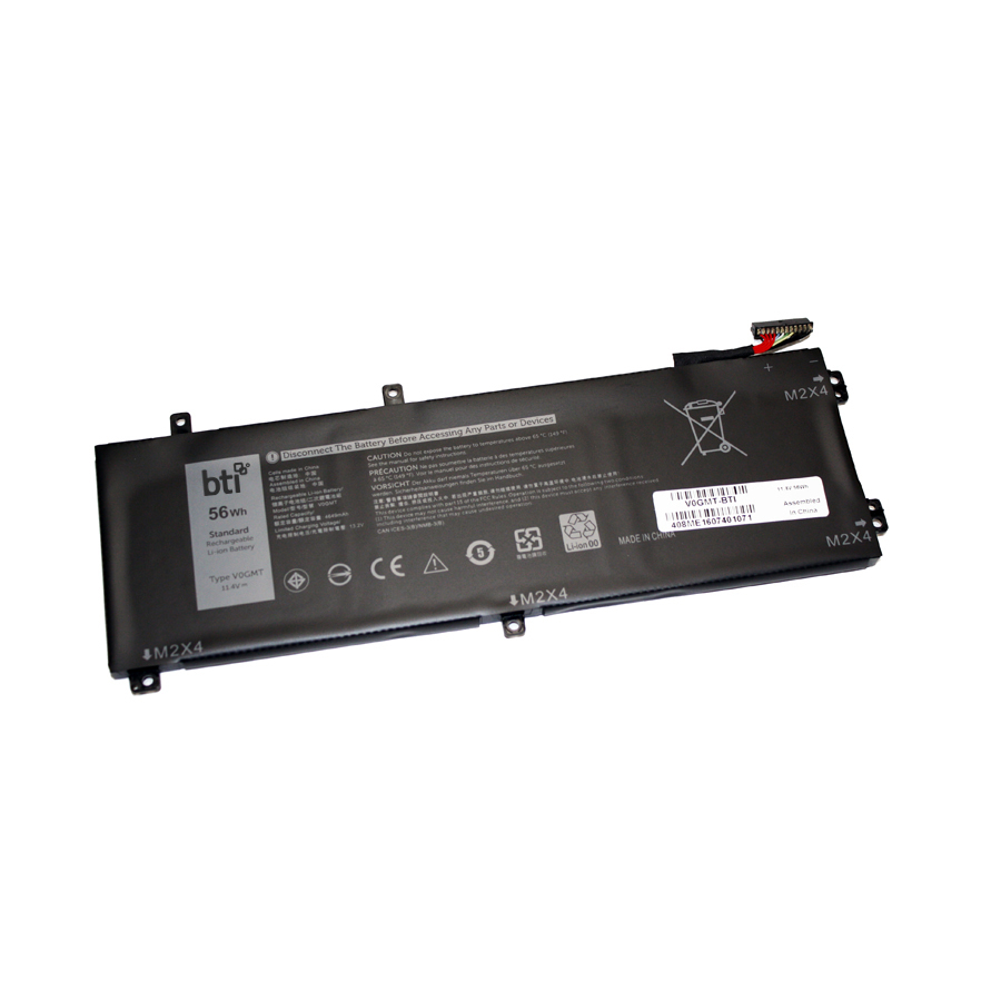BTI 0TJDRR Industrial Rechargeable Batteries - Black