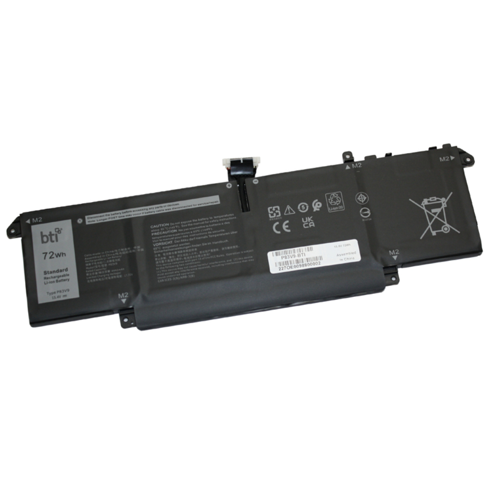 BTI 0YXP8T Industrial Rechargeable Batteries - Black