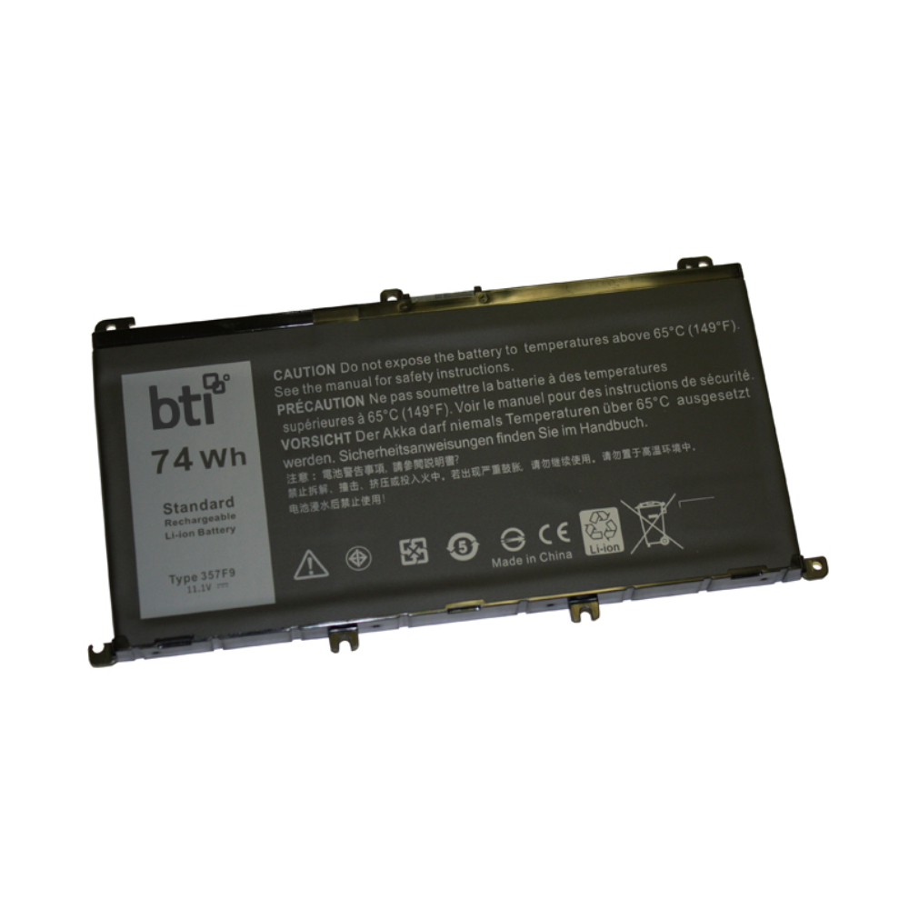 BTI 74Wh Industrial Rechargeable Batteries - Black