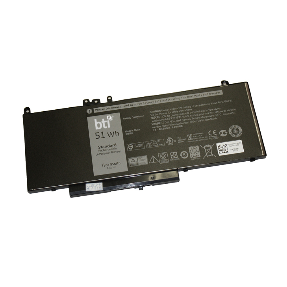 BTI E5450 Industrial Rechargeable Batteries - Black
