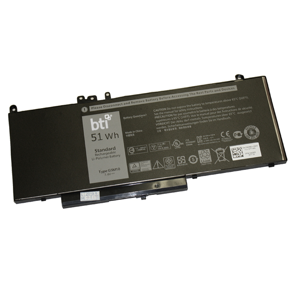 BTI E5450 Industrial Rechargeable Batteries - Black