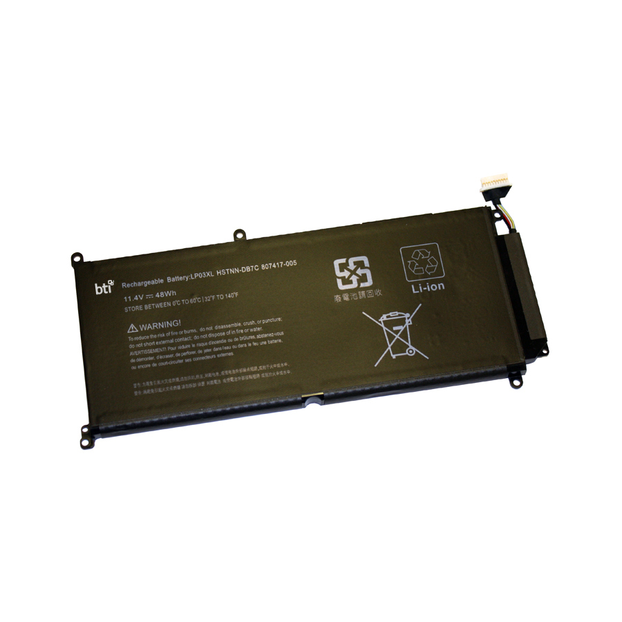 BTI 55Wh Industrial Rechargeable Batteries - Black