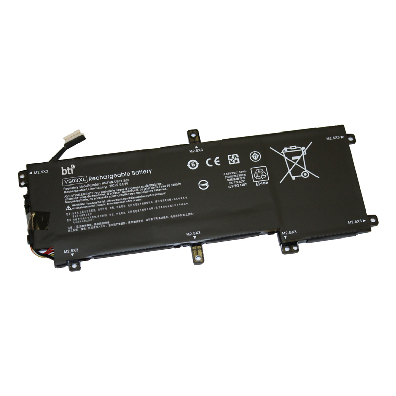 BTI 52Wh Industrial Rechargeable Batteries - Black