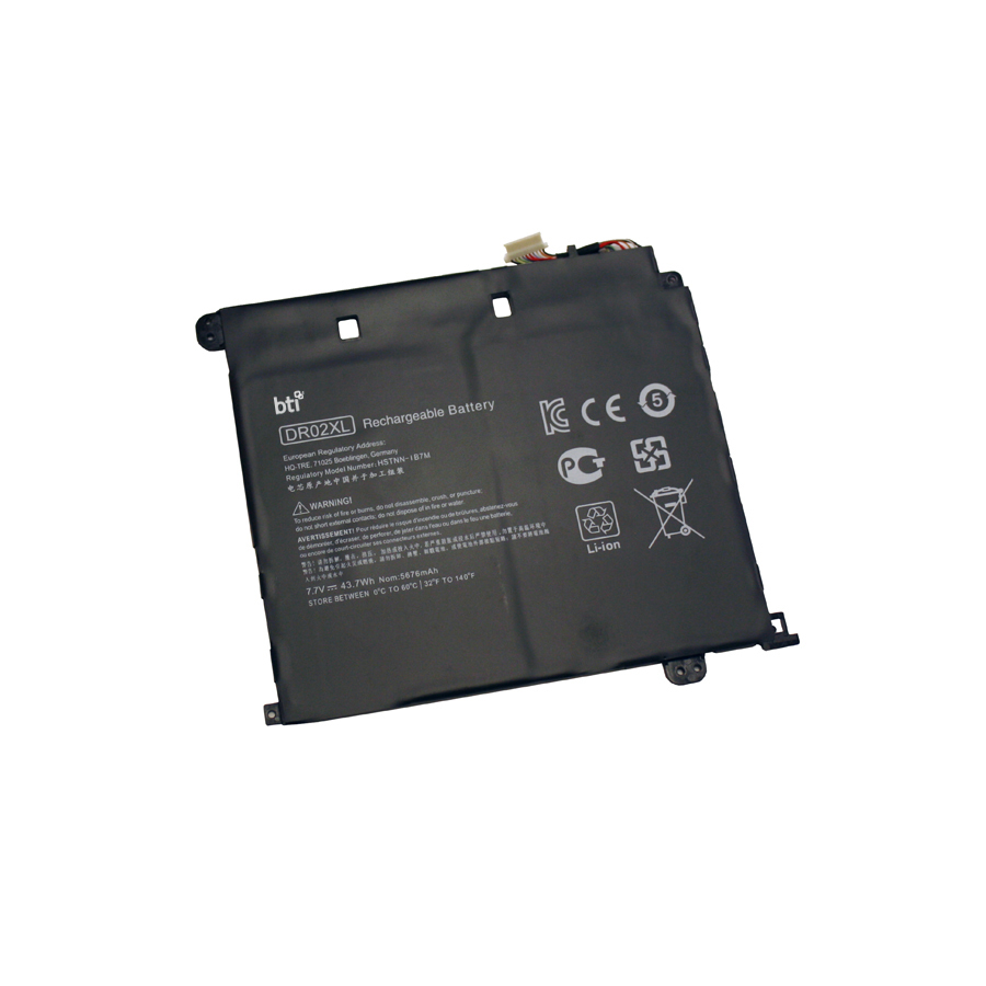 BTI 2-cell Industrial Rechargeable Batteries - Black