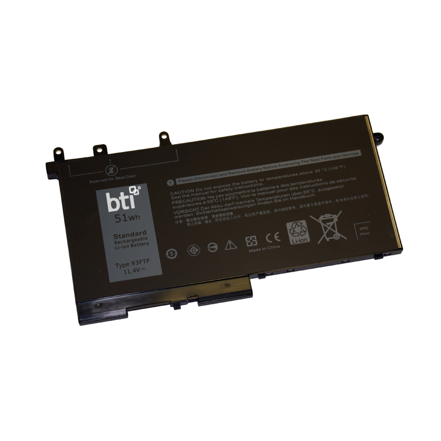 BTI 93FTF Industrial Rechargeable Batteries - Black