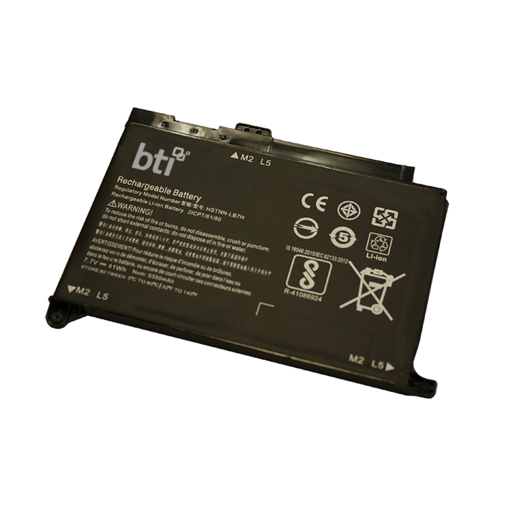 BTI 41Wh Industrial Rechargeable Batteries - Black