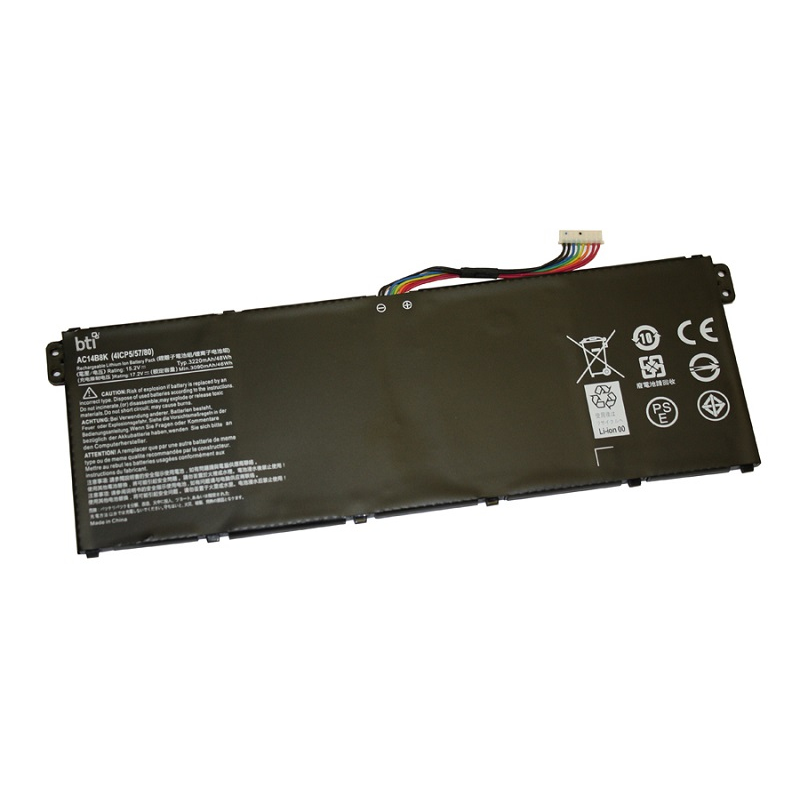 BTI 48Wh Industrial Rechargeable Batteries - Black