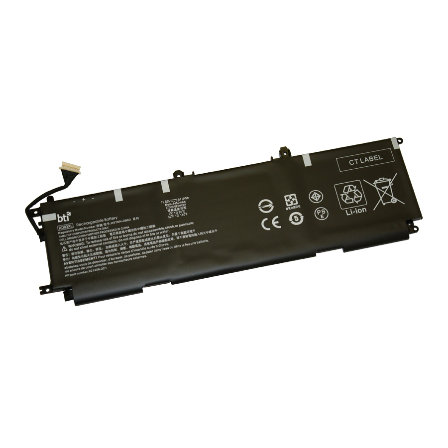 BTI AD03XL Industrial Rechargeable Batteries - Black