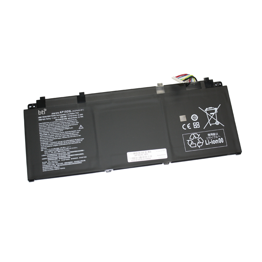 BTI PT715-51-71W9 Industrial Rechargeable Batteries - Black