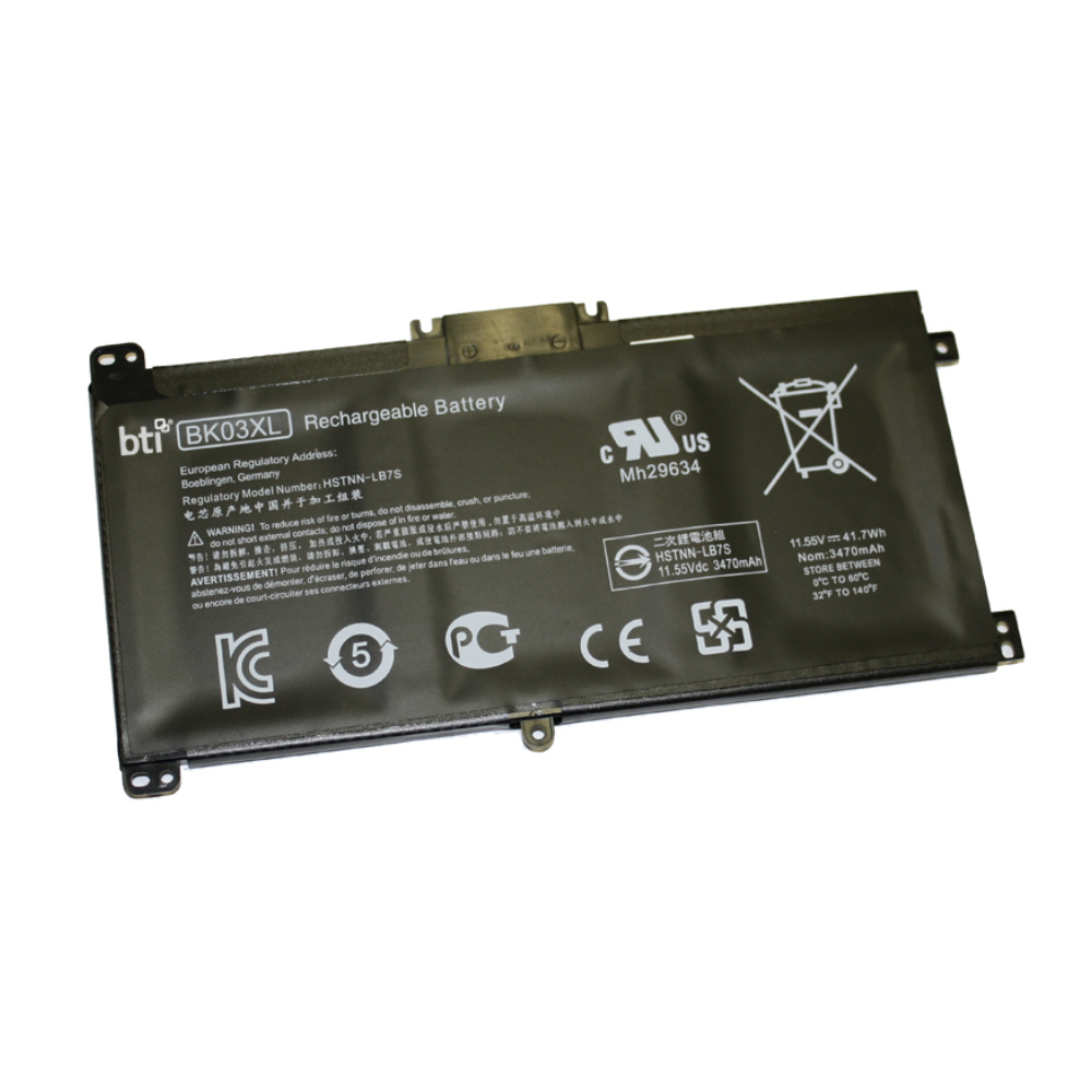 BTI X360 Industrial Rechargeable Batteries - Black