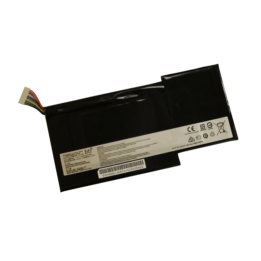 BTI BTY-U6J Industrial Rechargeable Batteries - Black