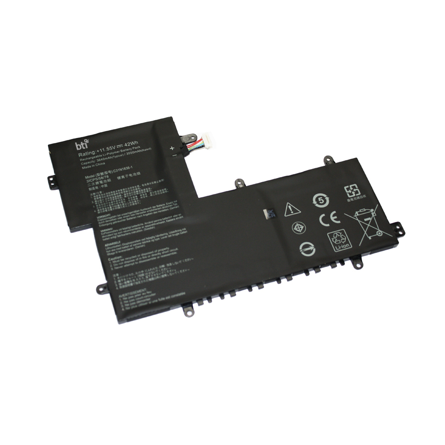 BTI 42Wh Industrial Rechargeable Batteries - Black