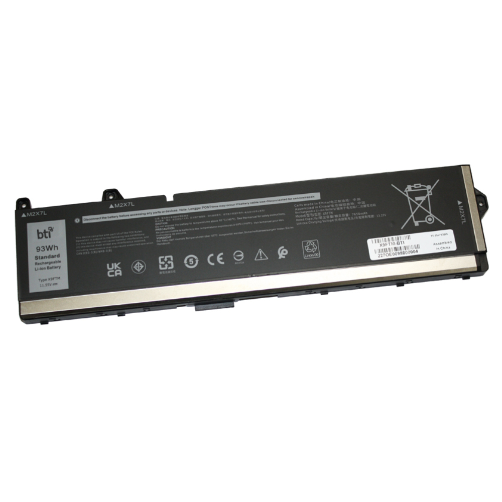 BTI CN-05JMD8 Industrial Rechargeable Batteries - Black
