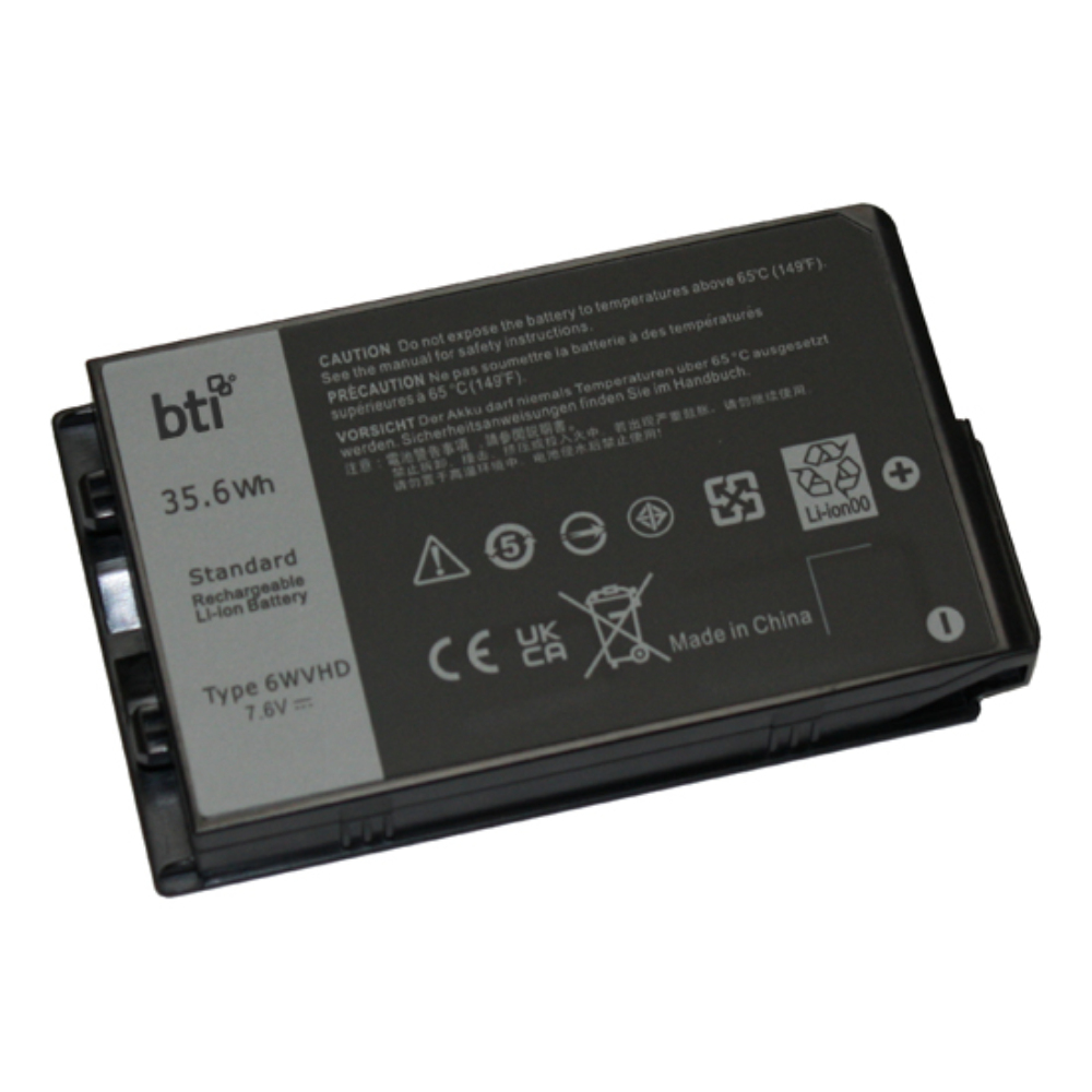 BTI CN-0VDDJY Industrial Rechargeable Batteries - Black