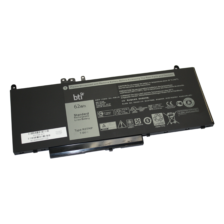 BTI FDX0T Industrial Rechargeable Batteries - Black
