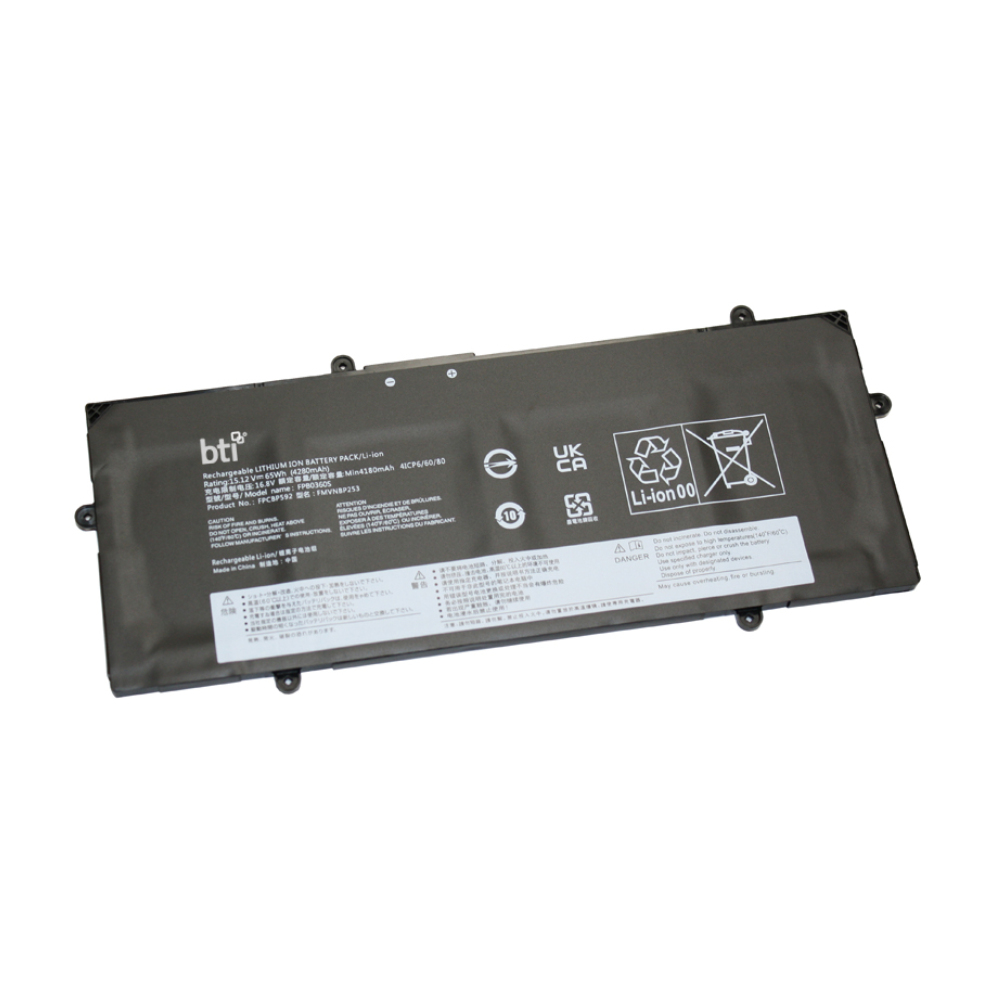 BTI FMVNBP253 Industrial Rechargeable Batteries - Black