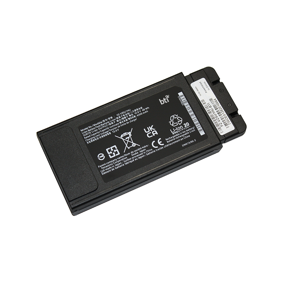 BTI 68Wh Industrial Rechargeable Batteries - Black