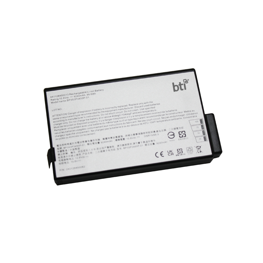 BTI S400 Industrial Rechargeable Batteries - Black