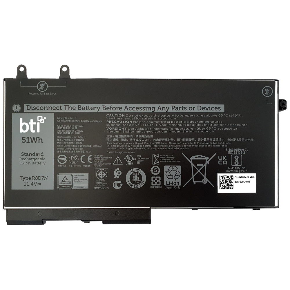 BTI GK3D3 Industrial Rechargeable Batteries - Black