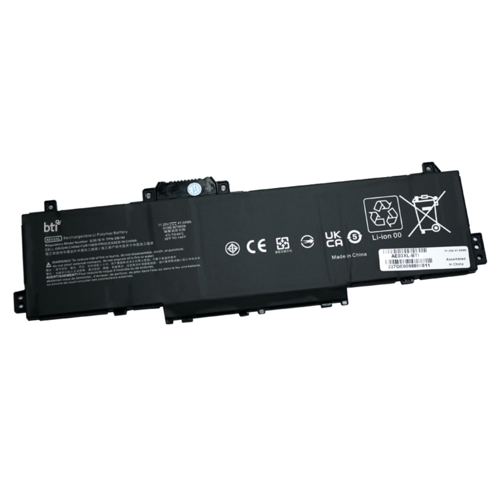 BTI HSTNN-AB1B Industrial Rechargeable Batteries - Black