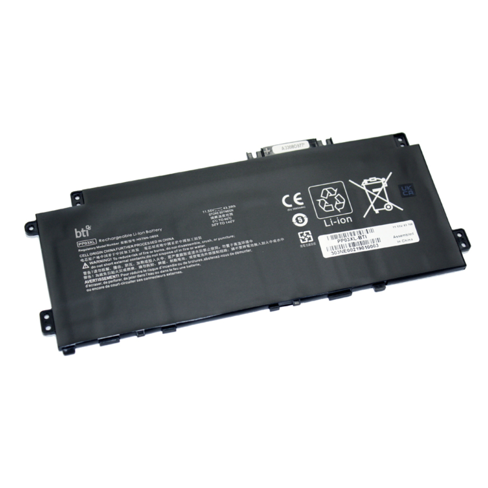 BTI HSTNN-LB8S Industrial Rechargeable Batteries - Black