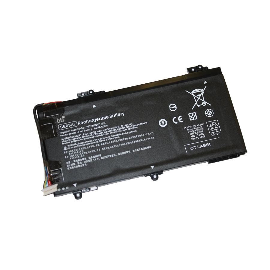 BTI HSTNN-LG7G Industrial Rechargeable Batteries - Black