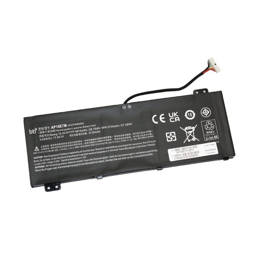 BTI 28Wh Industrial Rechargeable Batteries - Black
