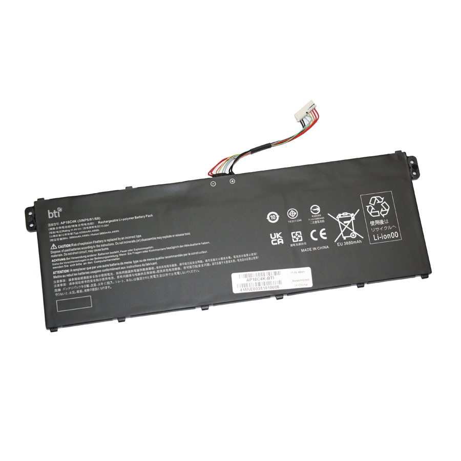 BTI KT00304012 Industrial Rechargeable Batteries - Black