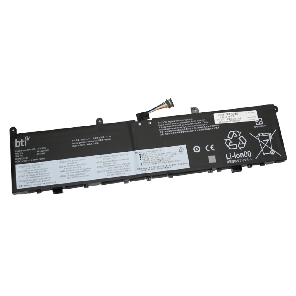 BTI L18M4P71 Industrial Rechargeable Batteries - Black