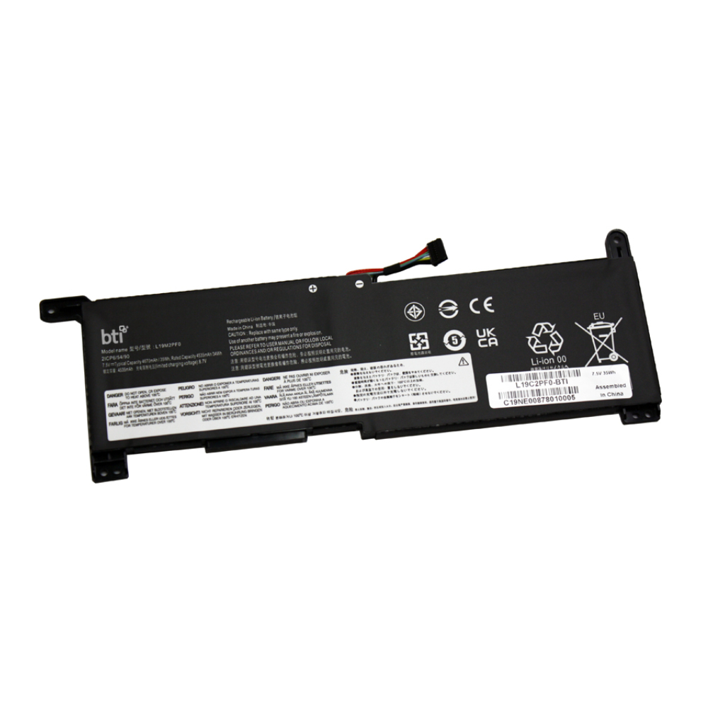 BTI 34Wh Industrial Rechargeable Batteries - Black