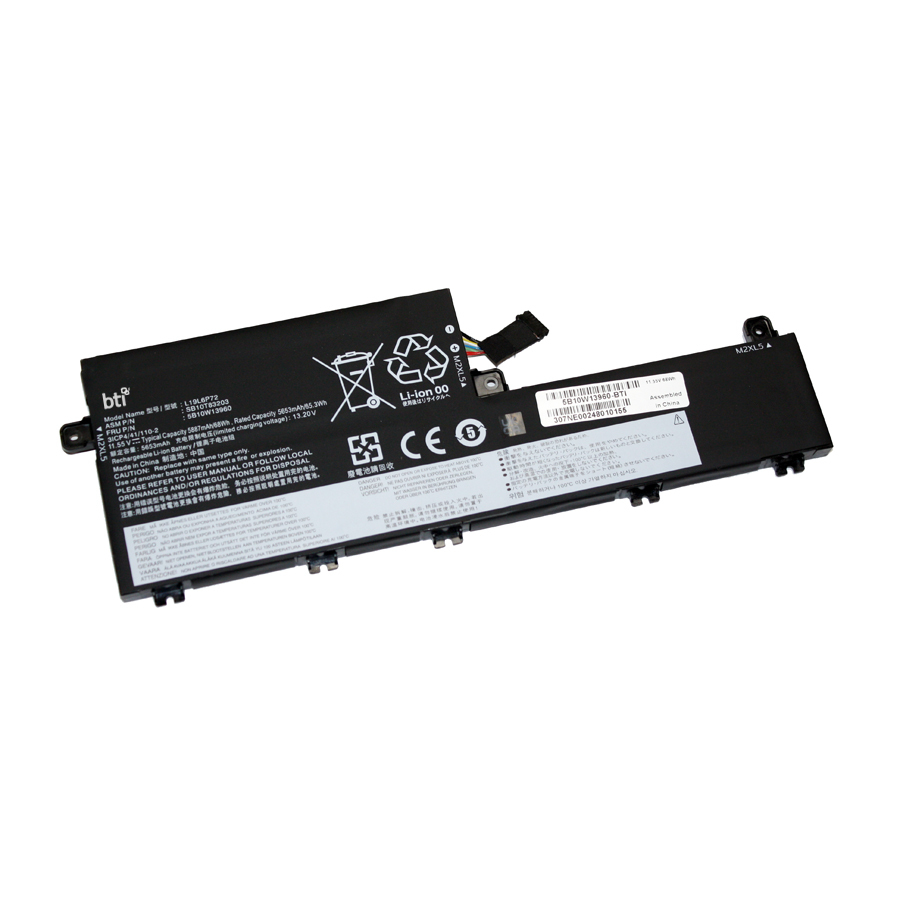 BTI L19C6P72 Industrial Rechargeable Batteries - Black