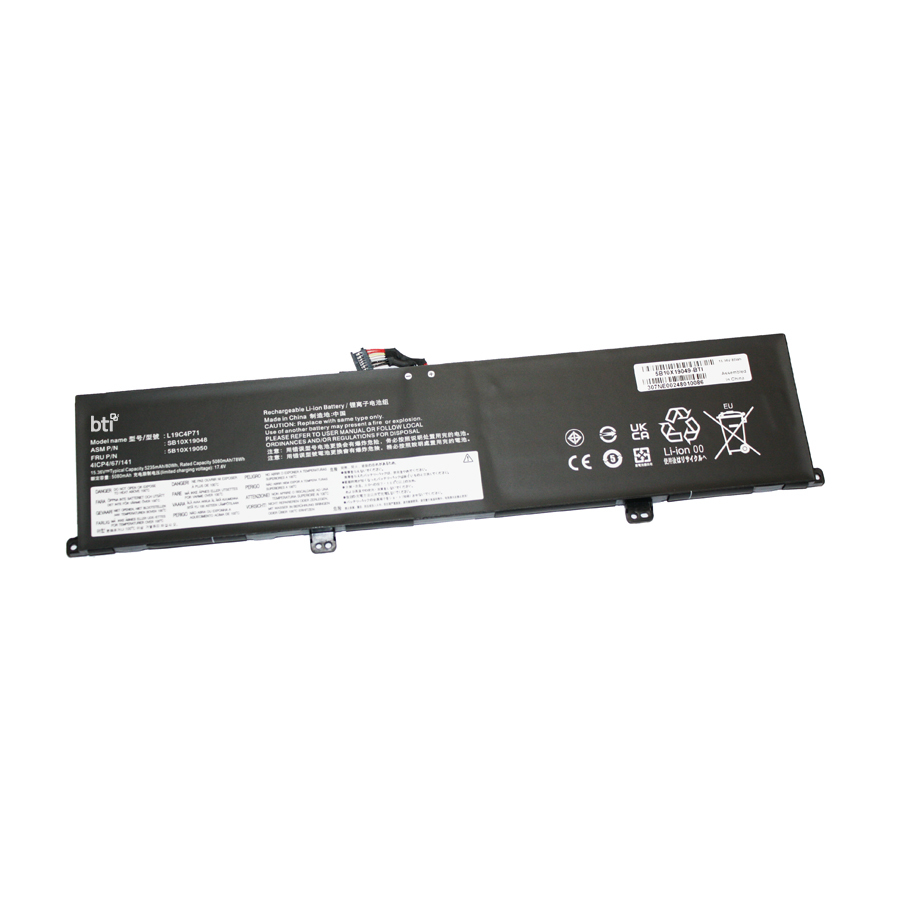 BTI L19M4P71 Industrial Rechargeable Batteries - Black