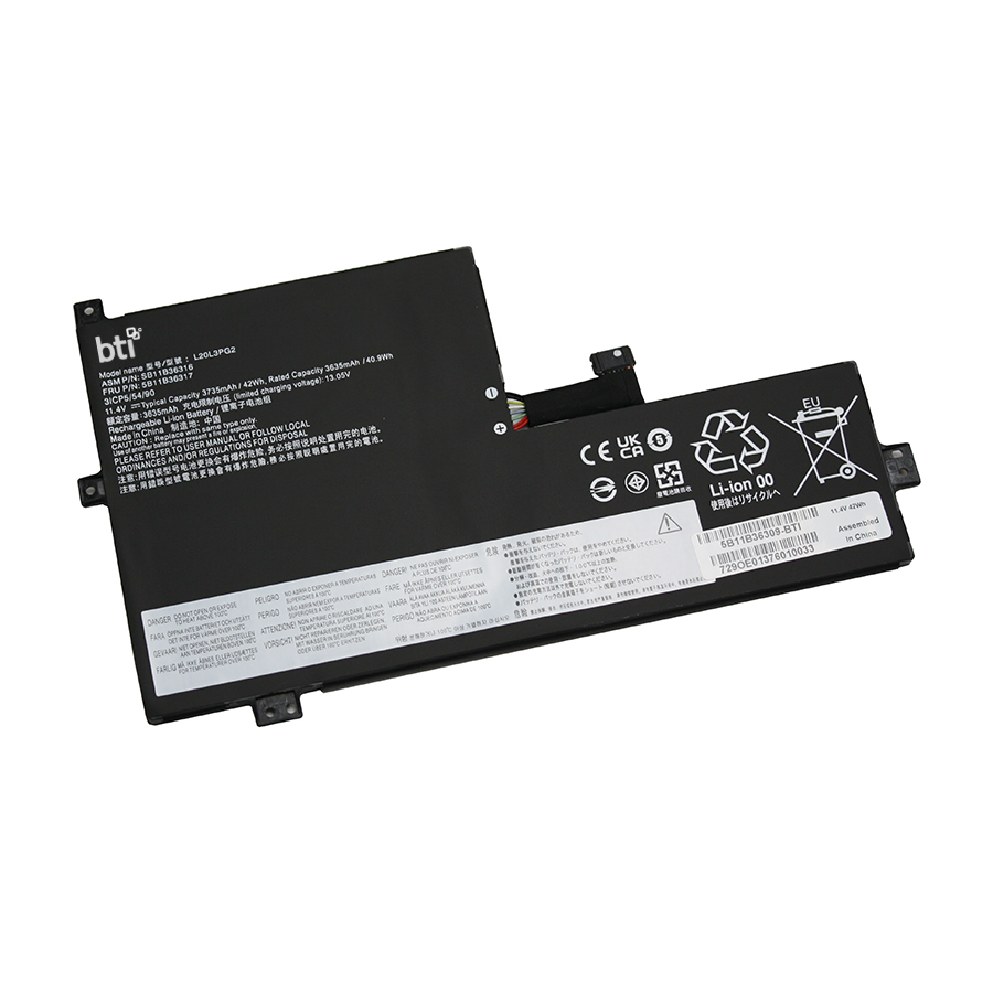 BTI L20L3PG2 Industrial Rechargeable Batteries - Black