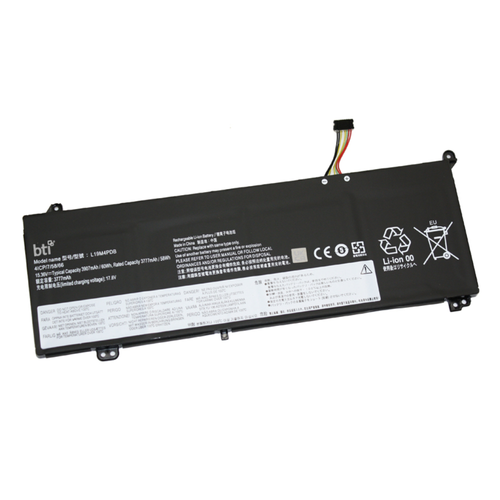 BTI L20M4PDB Industrial Rechargeable Batteries - Black