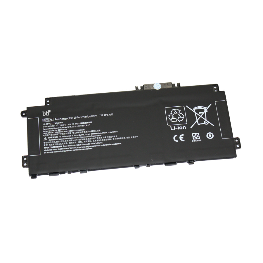 BTI L83393-006 Industrial Rechargeable Batteries - Black