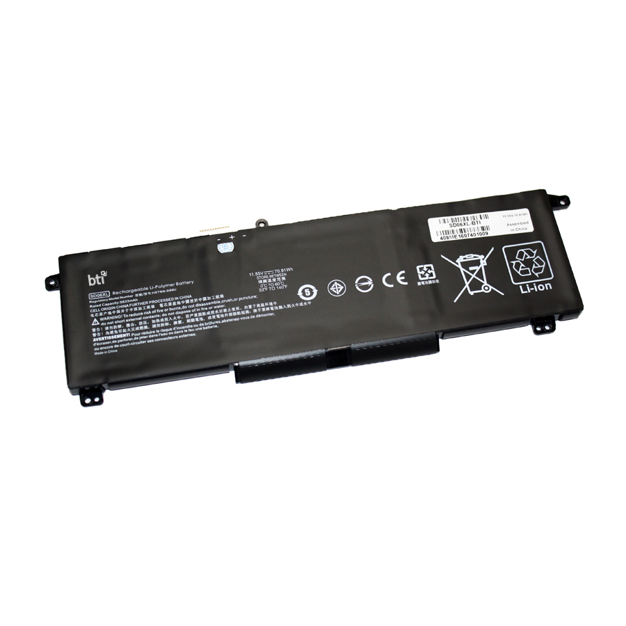 BTI L84392-005 Industrial Rechargeable Batteries - Black