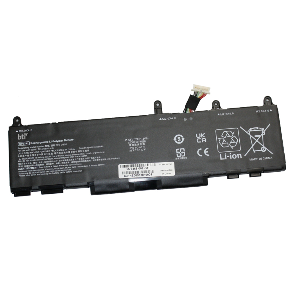 BTI M64304-AC1 Industrial Rechargeable Batteries - Black