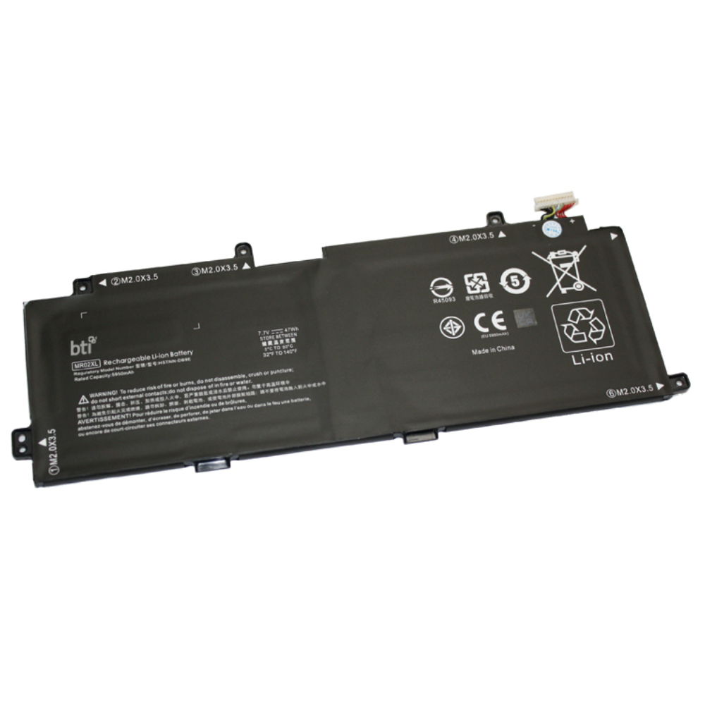 BTI MR02047XL-PL Industrial Rechargeable Batteries - Black