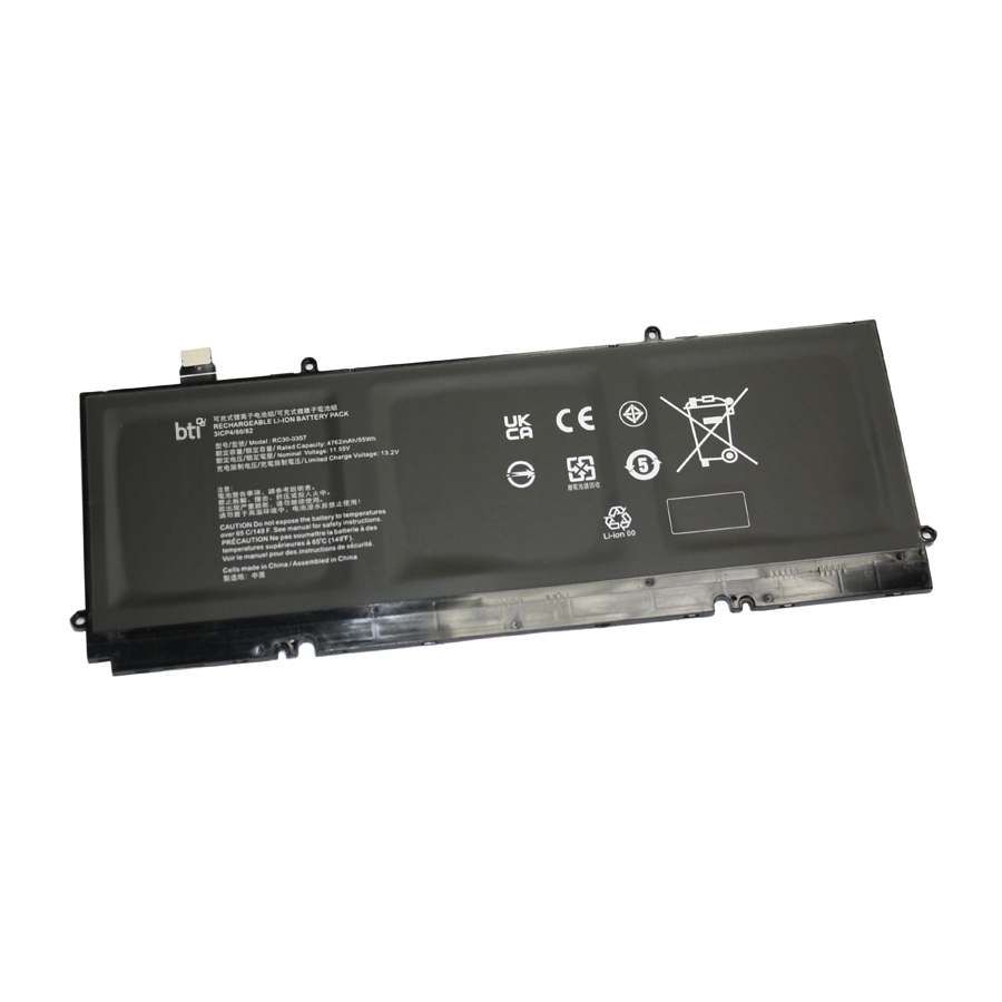 BTI RZ09-0357 Industrial Rechargeable Batteries - Black
