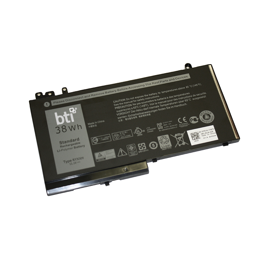 BTI 38Wh Industrial Rechargeable Batteries - Black