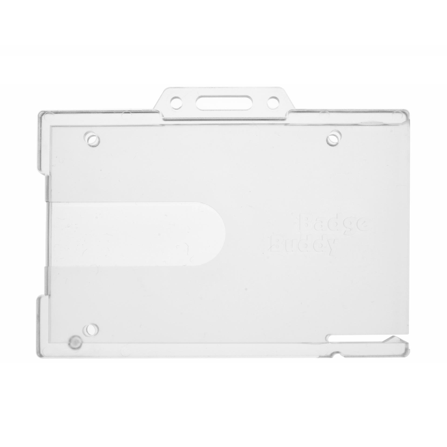 Badge Buddy Enclosed Badge Buddy ID Card Holders - Landscape (Pack of 100)