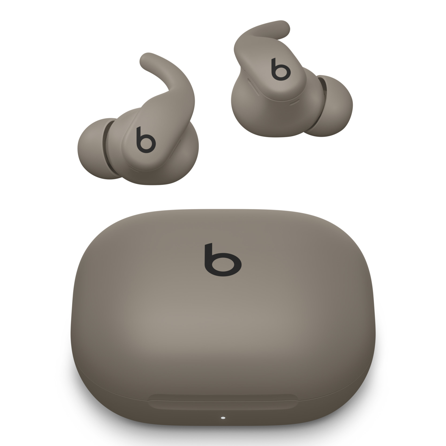 Apple Beats Powerbeats Fit - True wireless earphones with mic - in-ear - Bluetooth - active noise cancelling - gravel grey