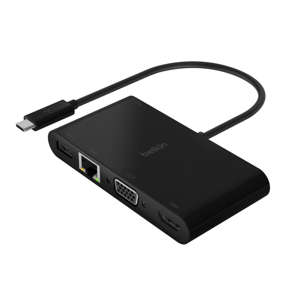Belkin AVC004BTBK Laptop Docks & Port Replicators - Black