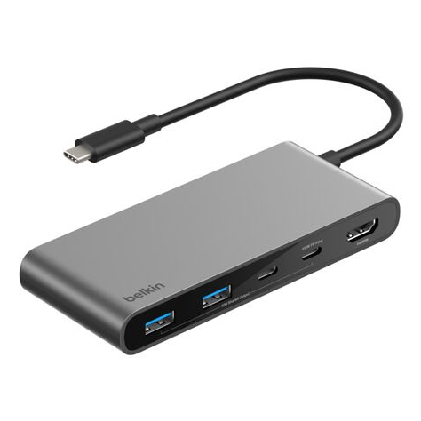 Belkin Connect USB Type-C 5000 Mbit/s Grey