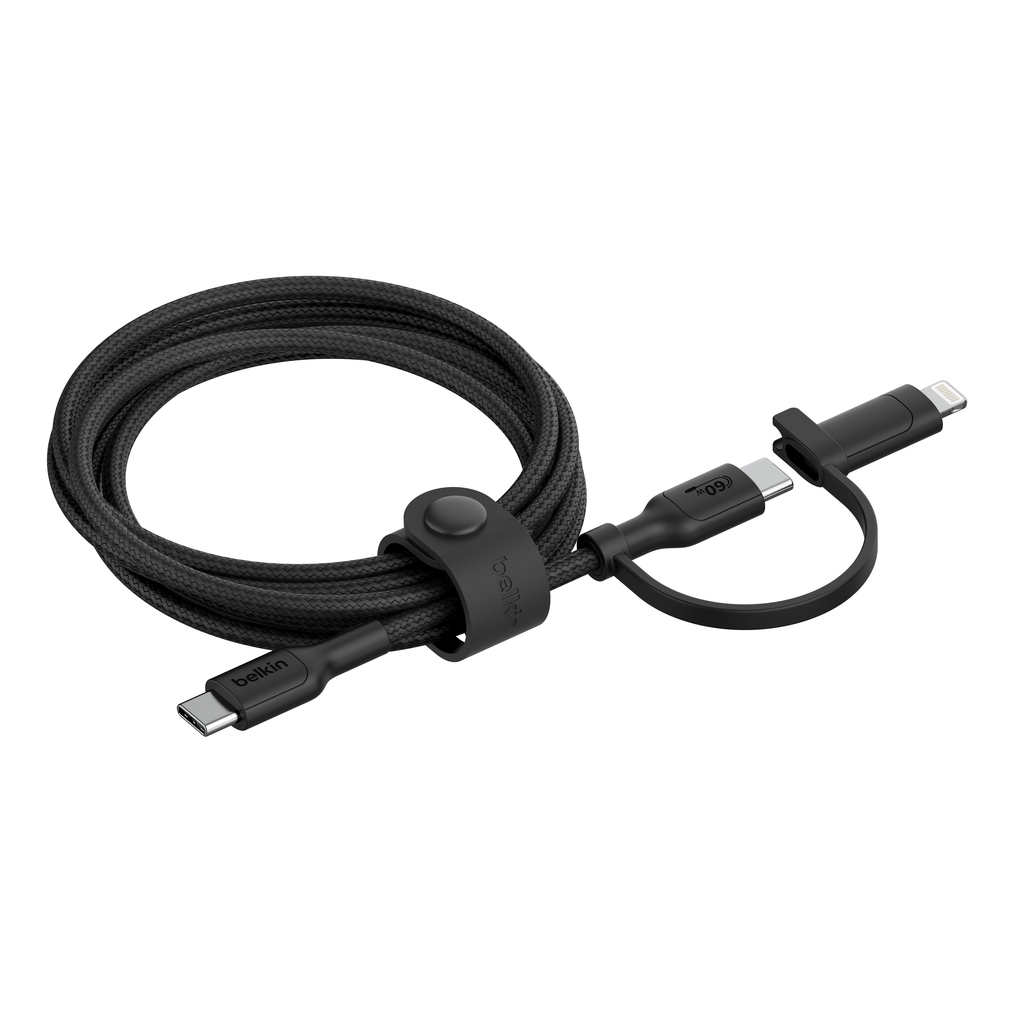 Belkin BoostCharge Pro USB cable USB 2.0 1.5 m USB C USB C/Lightning Black