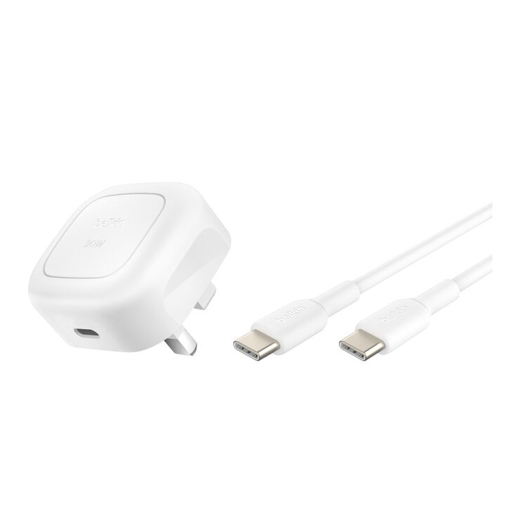 Belkin 20W USB PD WCHARGER WPPS WHT  W1MC-C