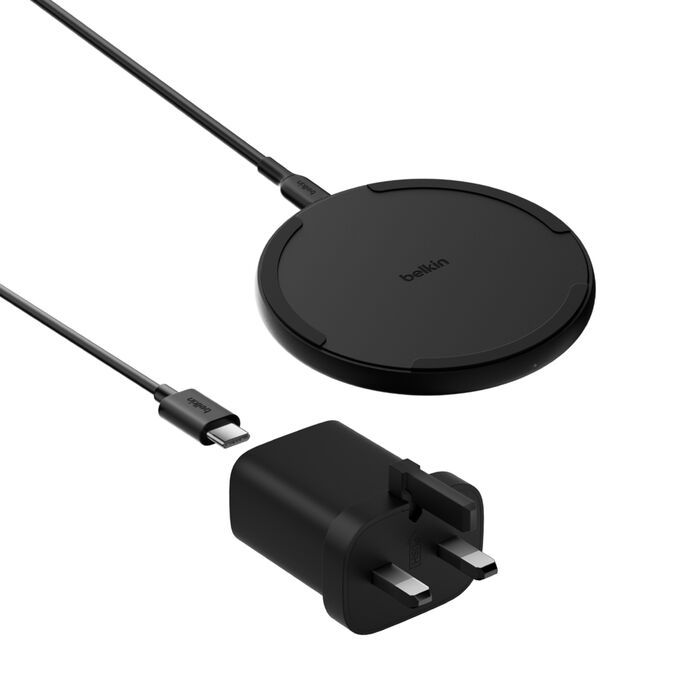 Belkin BOOSTCHARGE 15W PAD BLACK W PSU
